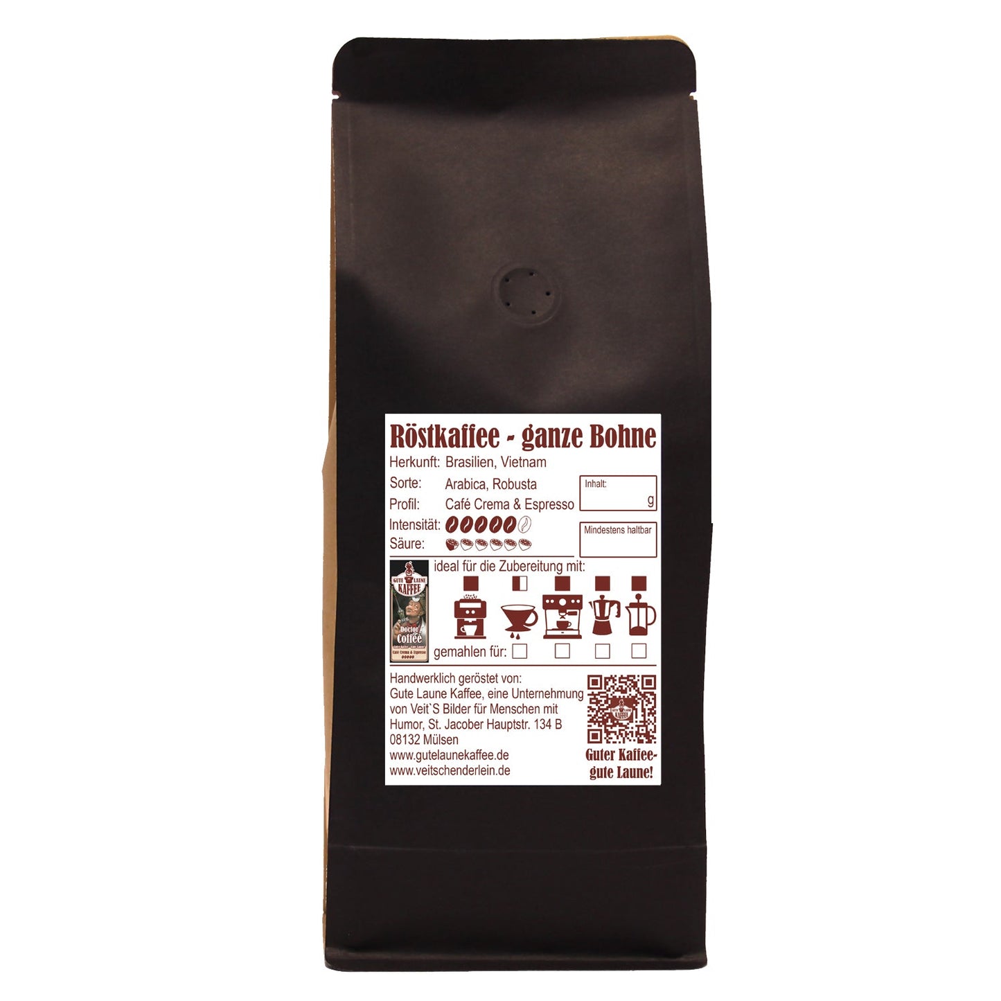 Doctor Coffee, Cafe Crema, Filterkaffee, Espresso