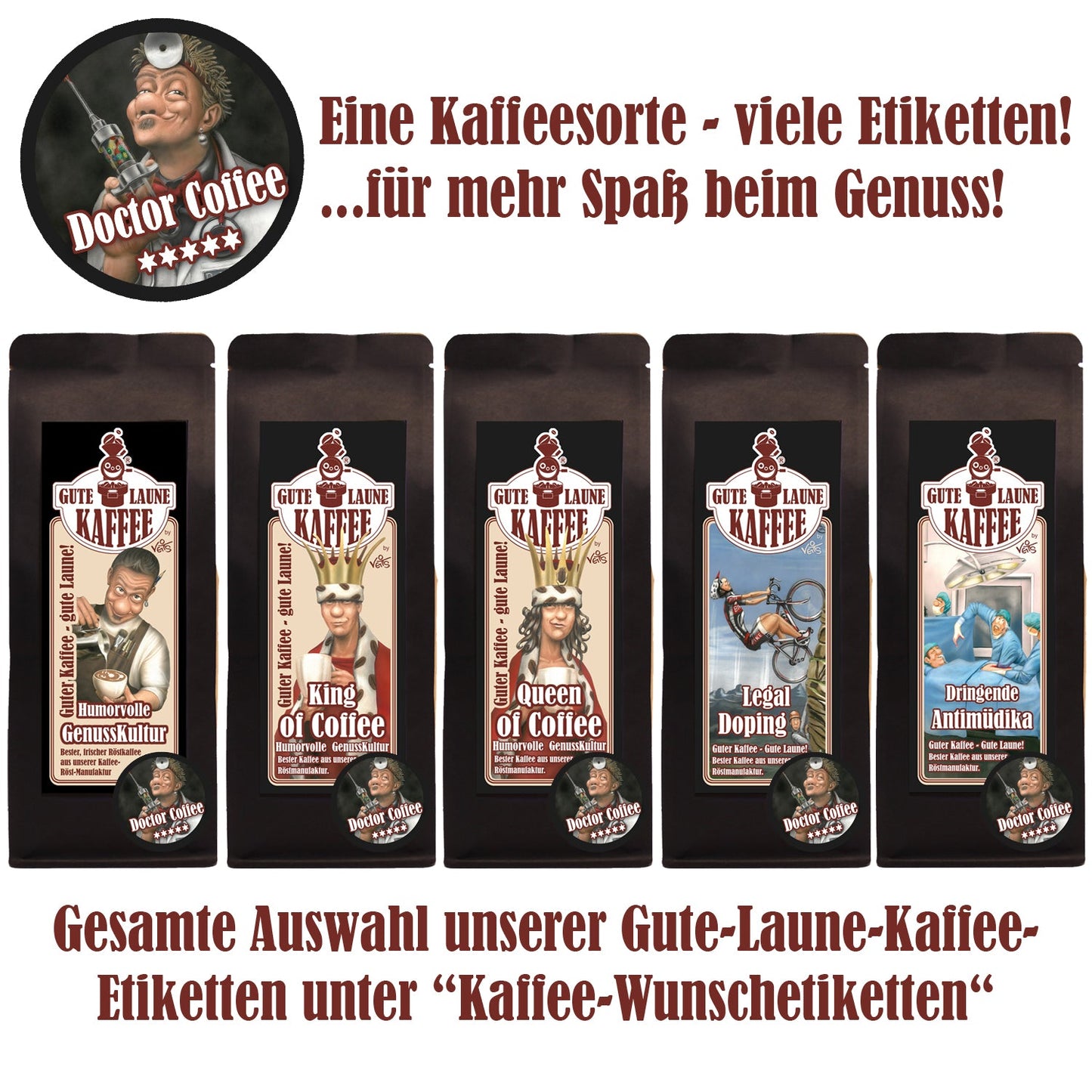 Doctor Coffee, Cafe Crema, Filterkaffee, Espresso