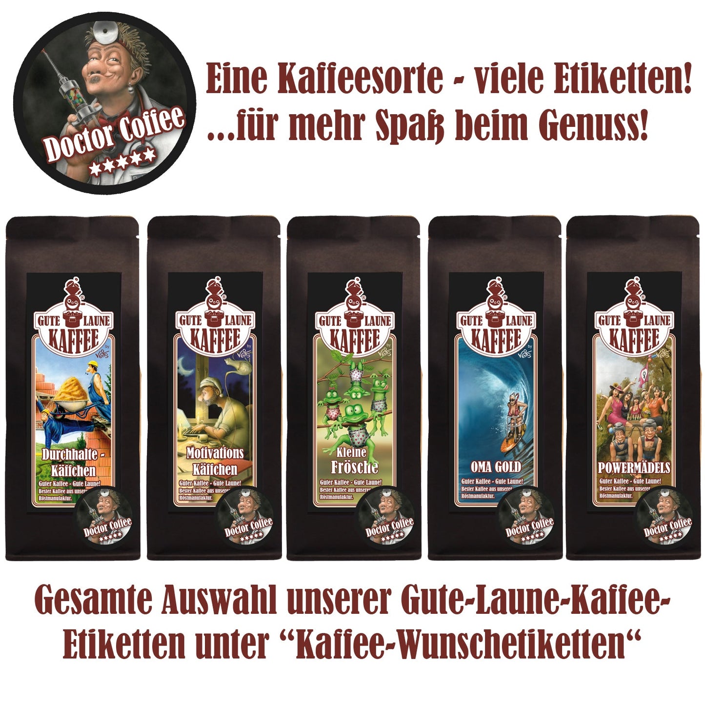 Doctor Coffee, Cafe Crema, Filterkaffee, Espresso