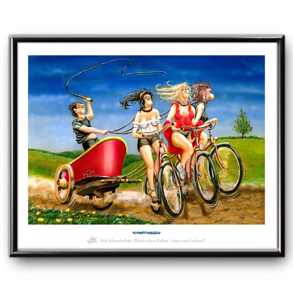 Bild Karikatur Cartoon Fahrrad