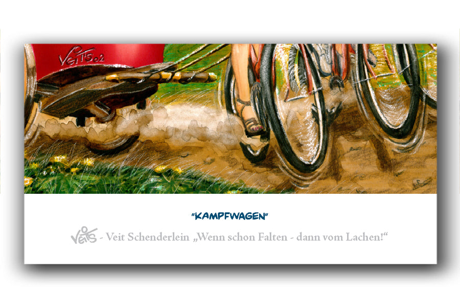 Bild Karikatur Cartoon Fahrrad