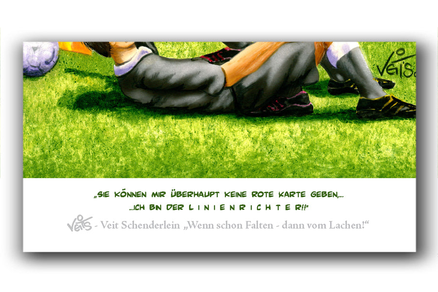 Bild Karikatur Cartoon Fußball Schiedsrichter