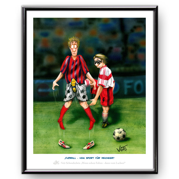 Bild Karikatur Cartoon Fußball Fußballer
