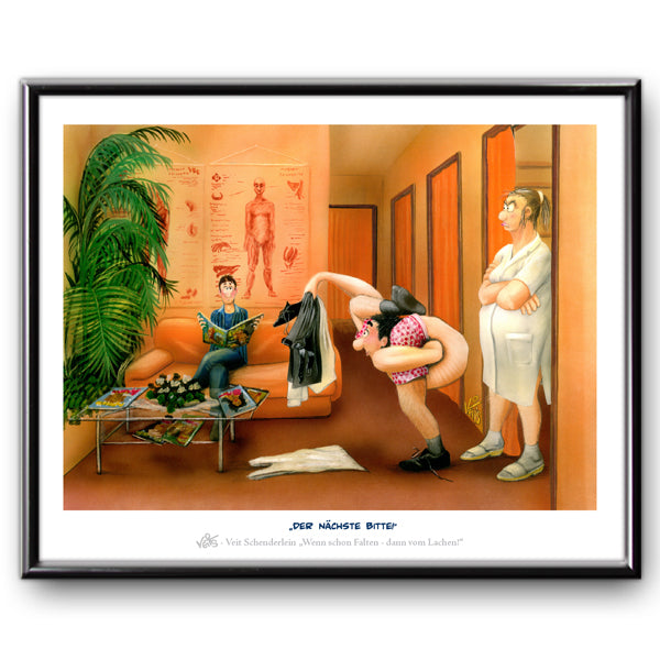 Bild, Karikatur, Cartoon Physiotherapie