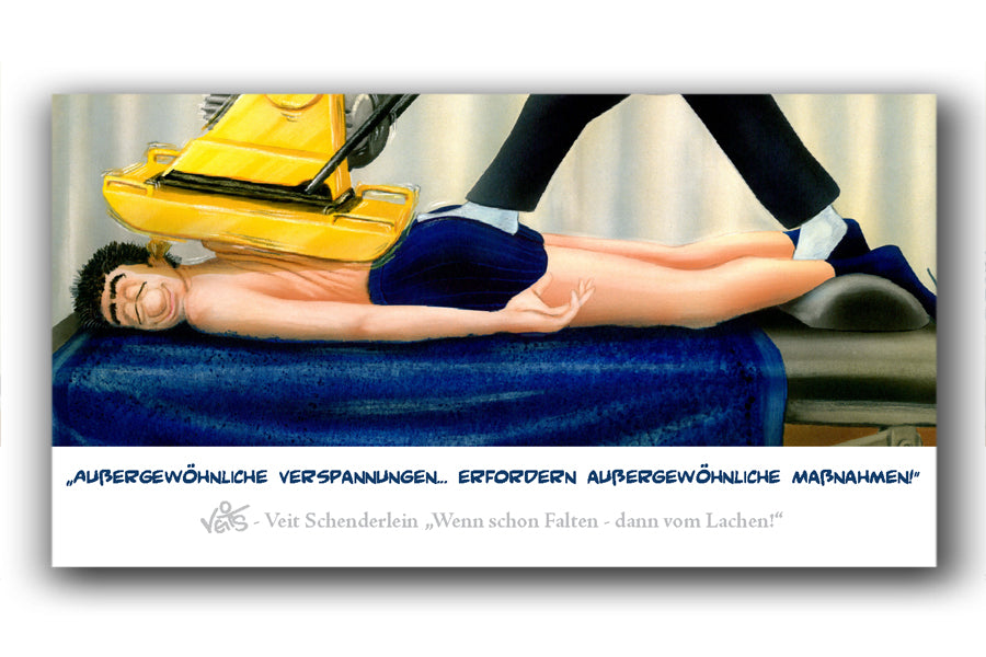 Bild Karikatur Cartoon Physiotherapie