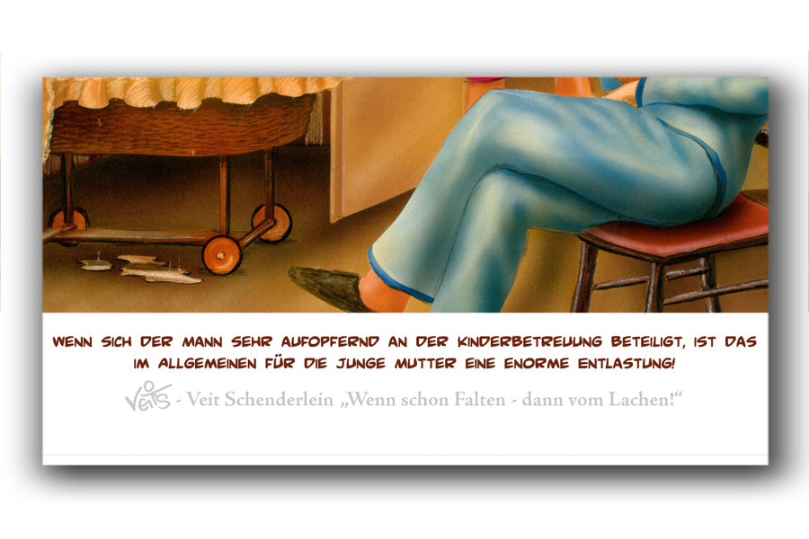 Bild Karikatur Cartoon Baby Geburt