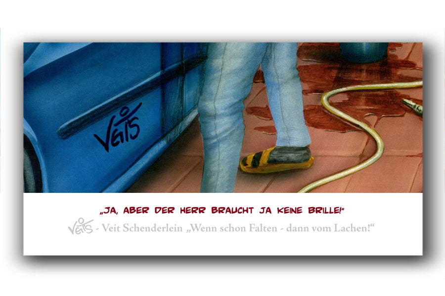Bild Karikatur Cartoon Männer Auto Optiker