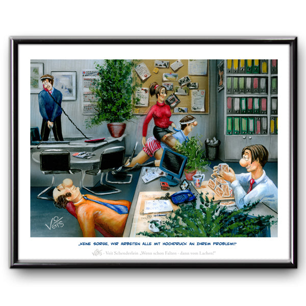 Bild Karikatur Cartoon Büro Beamte Amt