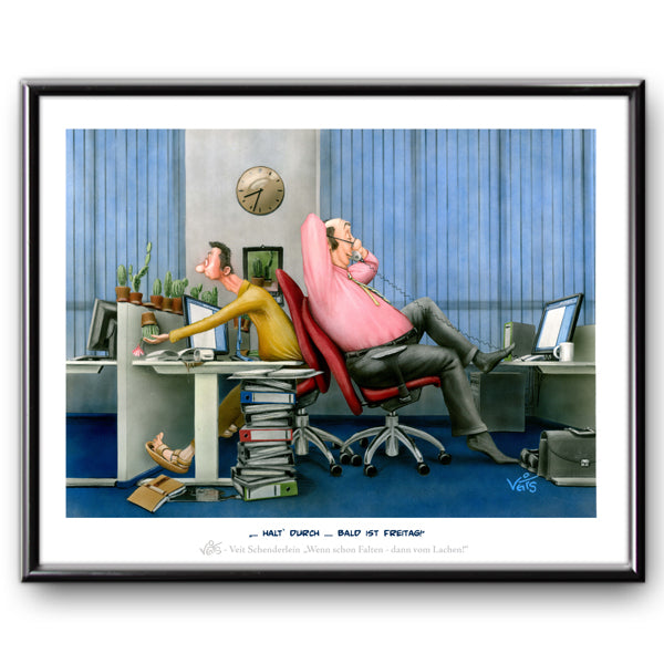 Bild Karikatur Cartoon Büro Arbeit Amt