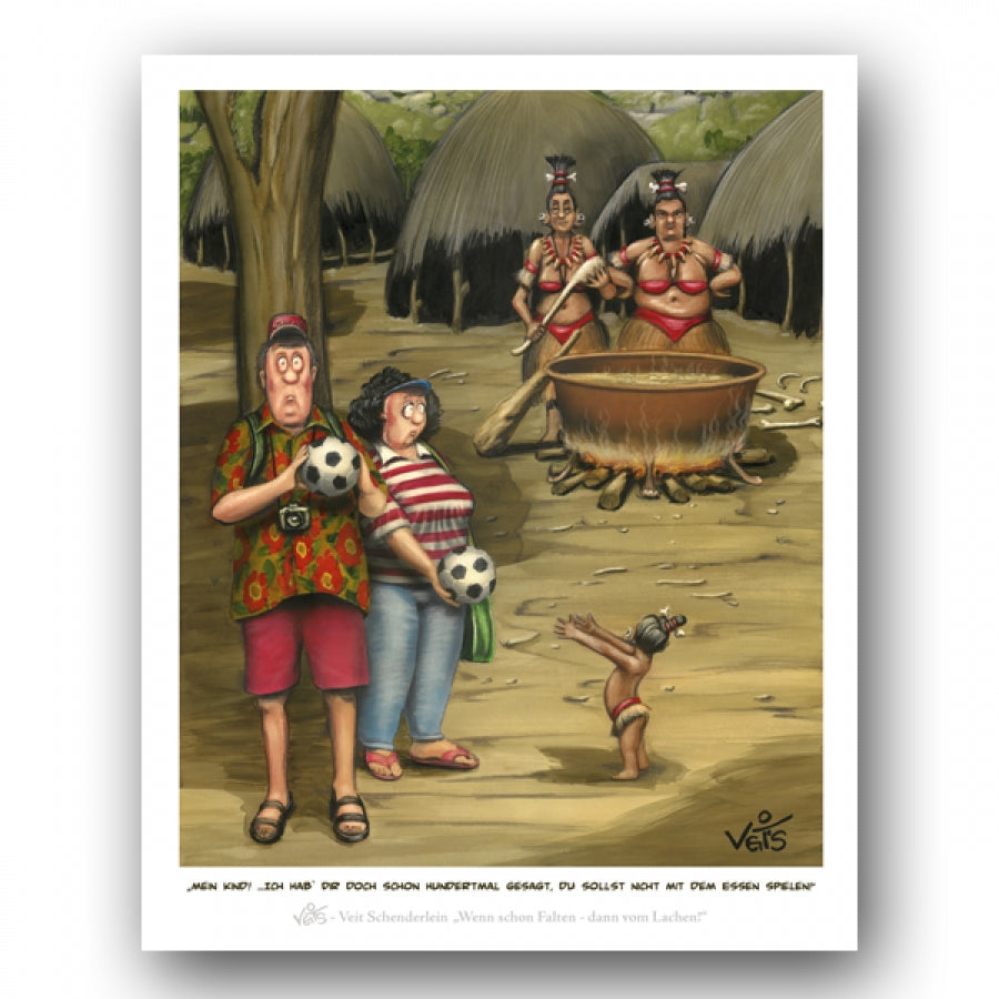 Bild, Karikatur, Cartoon Urlaub
