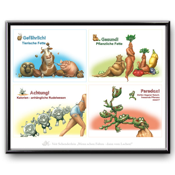 Bild Karikatur Cartoon Ernährung Sammelbild A