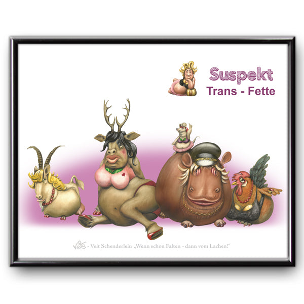 Bild Karikatur Cartoon Ernährung "TransFette"