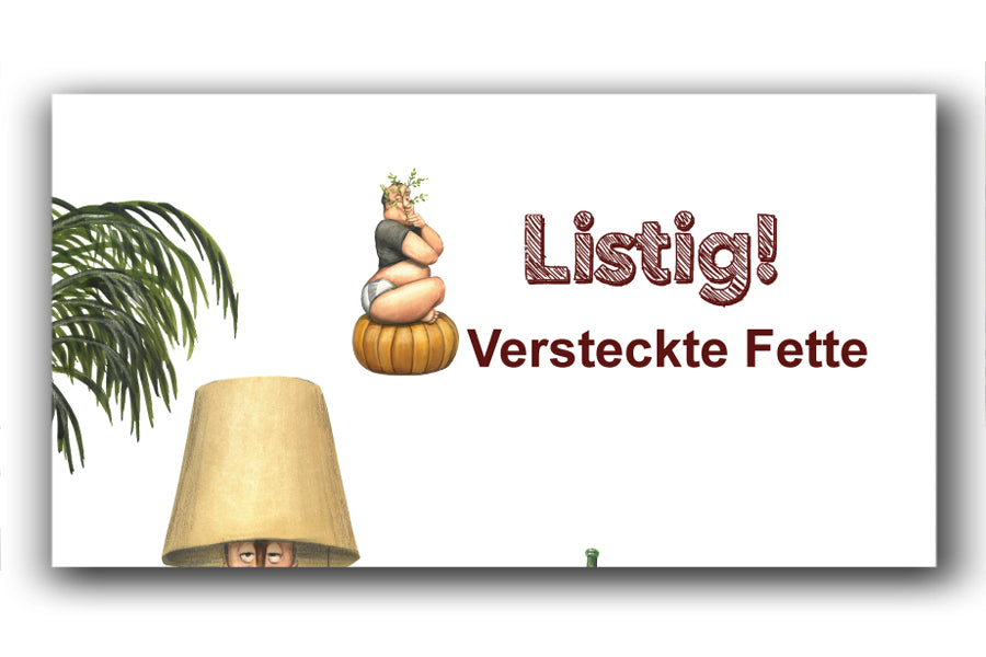 Bild Karikatur Cartoon "Versteckte Fette"