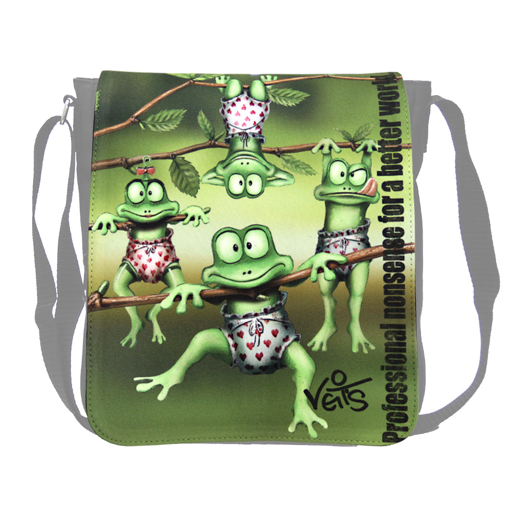 Austauschmotiv Decklasche "Veit`S Kleine Frösche" passend zur Veit`S Handtasche Schultertasche Emma