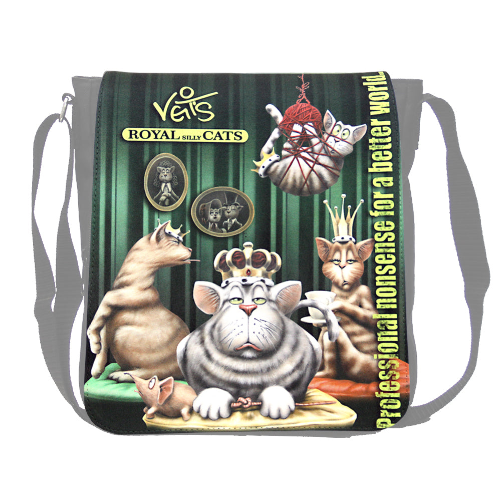 Austauschmotiv Decklasche "Veit`S ROYAL SILLLY CATS" passend zur Veit`S Handtasche Schultertasche Emma