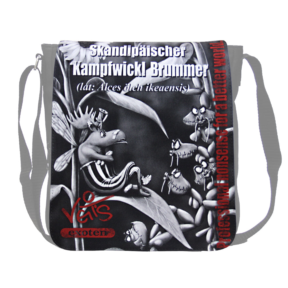 Austauschmotiv Decklasche "Veit`S Skandipäischer Kampfwickl Brummer Noir" passend zur Veit`S Handtasche Schultertasche Emma