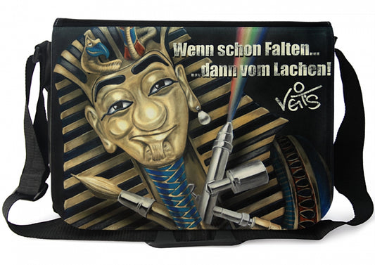 Veit`S Gute Laune Tasche, Schultertasche, Laptoptasche mit Motiv "Tutveit Amun"