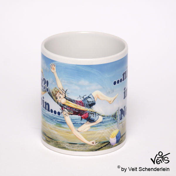 Tassen, Kaffeebecher, Kaffeetassen, Veit`S Gute Laune Tassen, Volleyball Netz