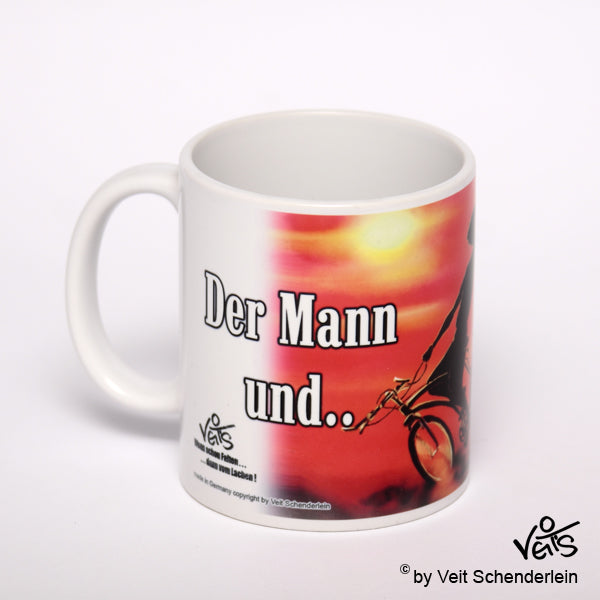 Tassen, Kaffeebecher, Kaffeetassen, Veit`S Gute Laune Tassen, Fahrrad Rodeo