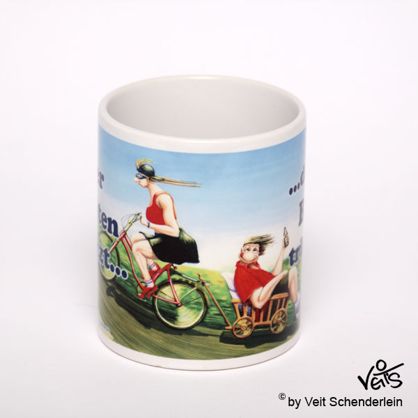 Tassen, Kaffeebecher, Kaffeetassen, Veit`S Gute Laune Tassen, Fahrrad, Ausflug