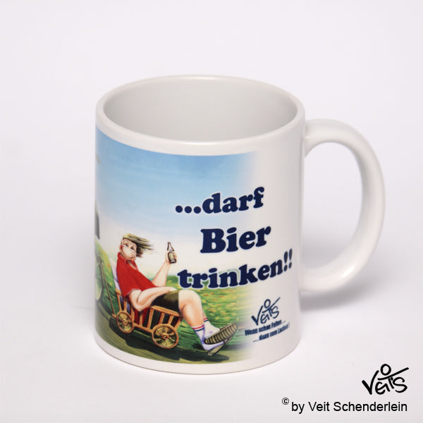Tassen, Kaffeebecher, Kaffeetassen, Veit`S Gute Laune Tassen, Fahrrad, Ausflug