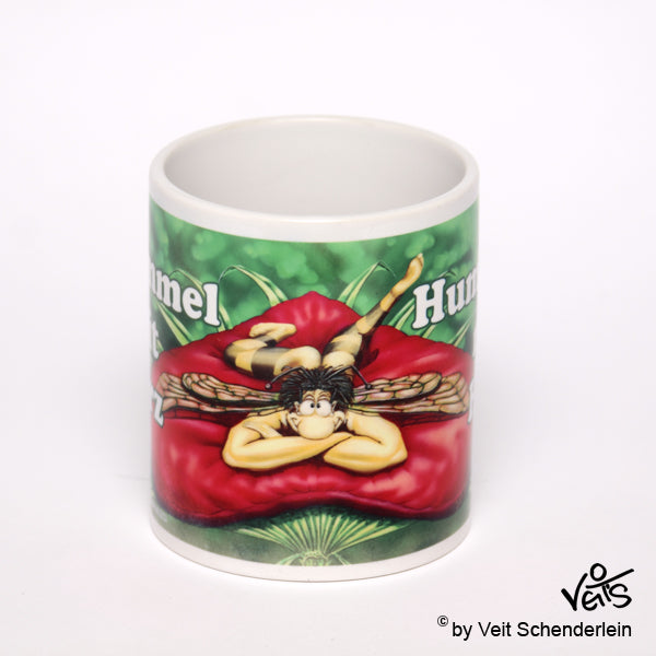 Tassen, Kaffeebecher, Veit`S Gute Laune Tasse "Hummel mit Herz"