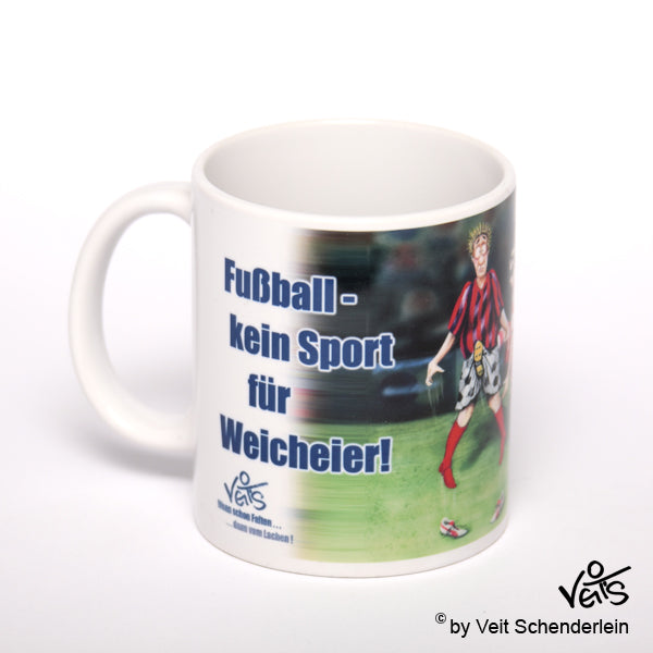 Tassen, Kaffeebecher, Kaffeetassen, Veit`S Gute Laune Tassen, Fußball Weicheier