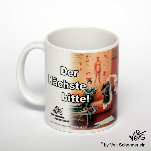 Tassen, Kaffeebecher, Kaffeetassen, Veit`S Gute Laune Tassen, Physiotherapie " Der Nächste bitte!"