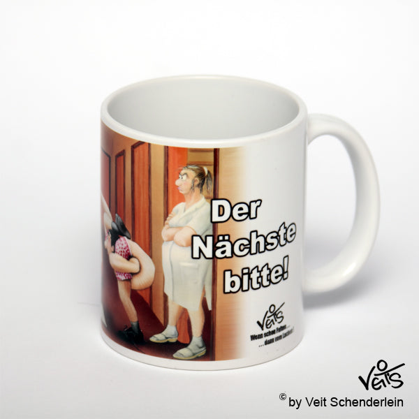 Tassen, Kaffeebecher, Kaffeetassen, Veit`S Gute Laune Tassen, Physiotherapie " Der Nächste bitte!"