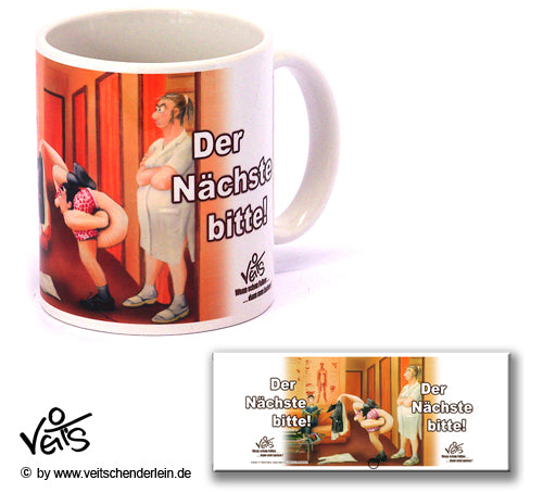 Tassen, Kaffeebecher, Kaffeetassen, Veit`S Gute Laune Tassen, Physiotherapie " Der Nächste bitte!"