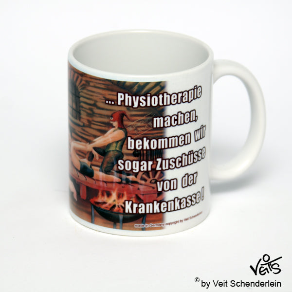 Tassen, Kaffeebecher, Kaffeetassen, Veit`S Gute Laune Tassen, Physiotherapie, Krankenkasse