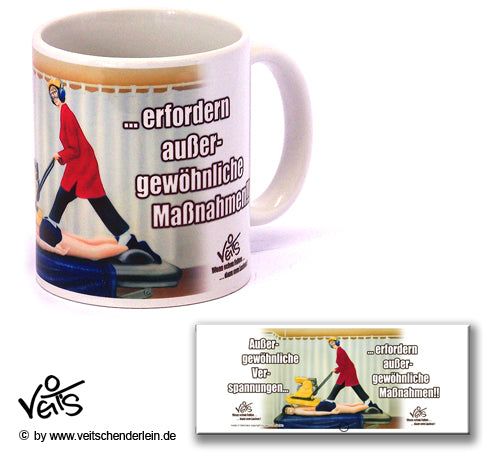 Tassen, Kaffeebecher, Kaffeetassen, Veit`S Gute Laune Tassen, Physiotherapie Verspannungen