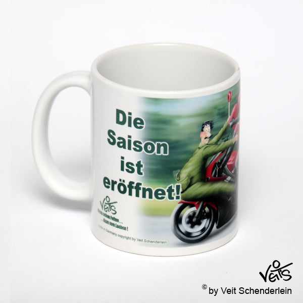 Tassen, Kaffeebecher, Kaffeetassen, Veit`S Gute Laune Tassen, Motorrad Verkehrskontrolle