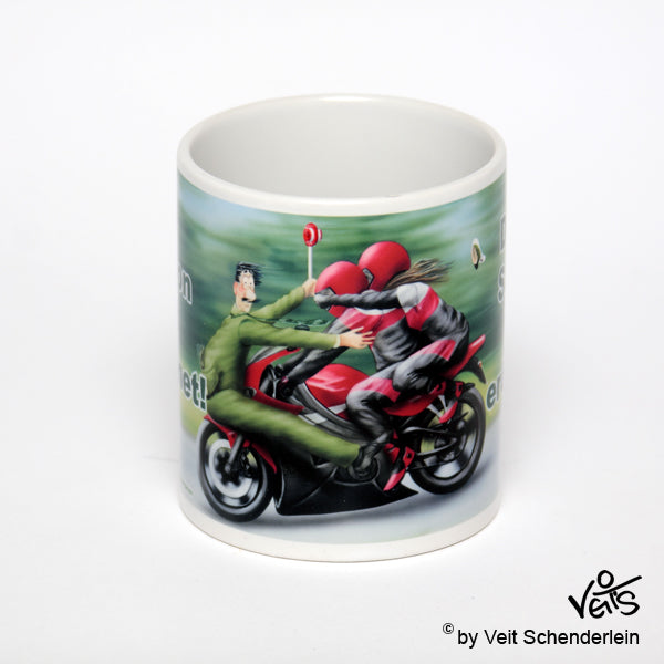 Tassen, Kaffeebecher, Kaffeetassen, Veit`S Gute Laune Tassen, Motorrad Verkehrskontrolle