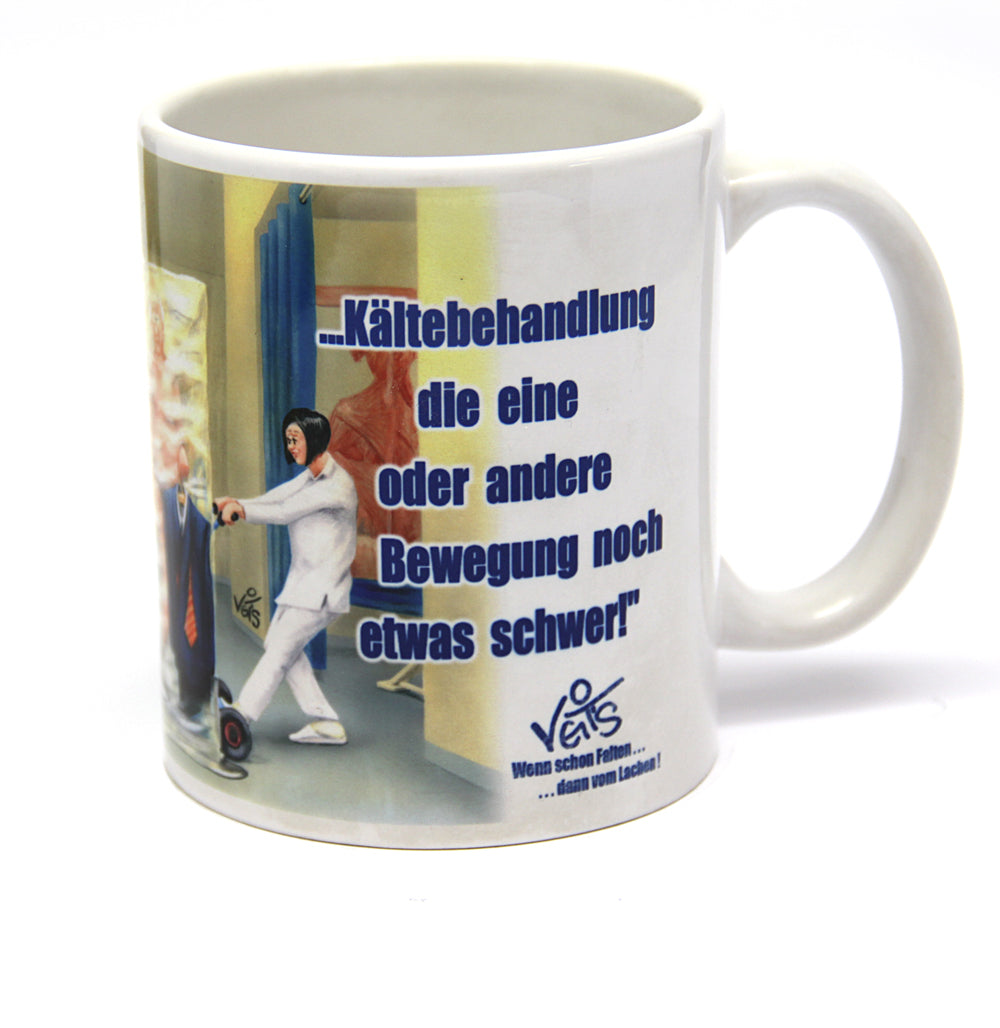 Tassen, Kaffeebecher, Kaffeetassen, Veit`S Gute Laune Tassen, Physiotherapie, Kältetherapie