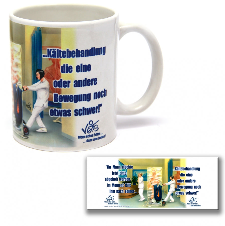 Tassen, Kaffeebecher, Kaffeetassen, Veit`S Gute Laune Tassen, Physiotherapie, Kältetherapie