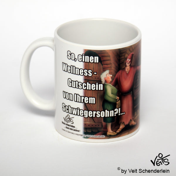 Tassen, Kaffeebecher, Kaffeetassen, Veit`S Gute Laune Tassen, Physiotherapie, Schwiegermutter