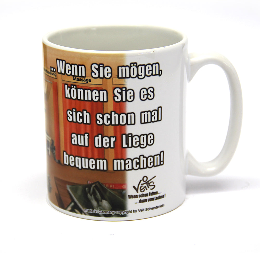Tassen, Kaffeebecher, Kaffeetassen, Veit`S Gute Laune Tassen, Physiotherapie, Wärmetherapie
