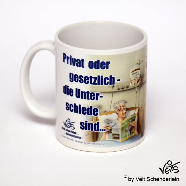 Tassen, Kaffeebecher, Kaffeetassen, Veit`S Gute Laune Tassen, Krankenpflege, Künstliche Ernährung