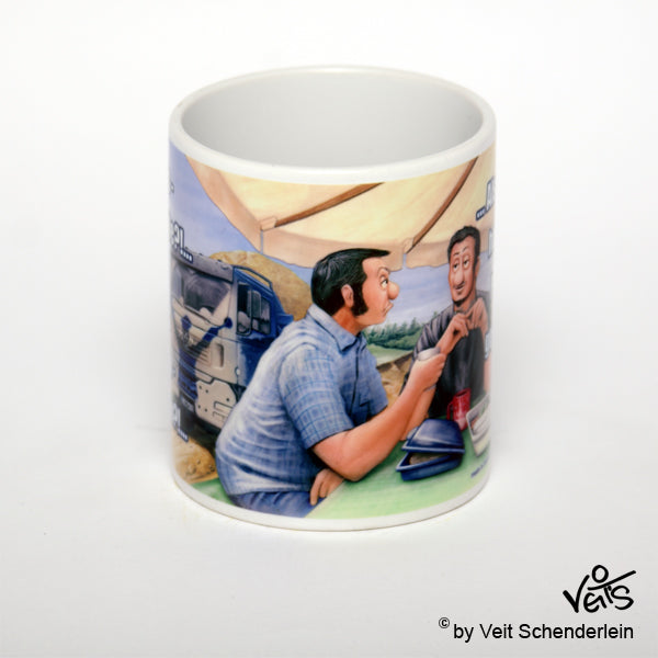 Tassen, Kaffeebecher, Kaffeetassen, Veit`S Gute Laune Tassen, LKW, Verkehrskontrolle