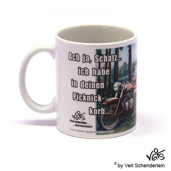 Tassen, Kaffeebecher, Kaffeetassen, Veit`S Gute Laune Tassen, Oldtimer, Motorrad