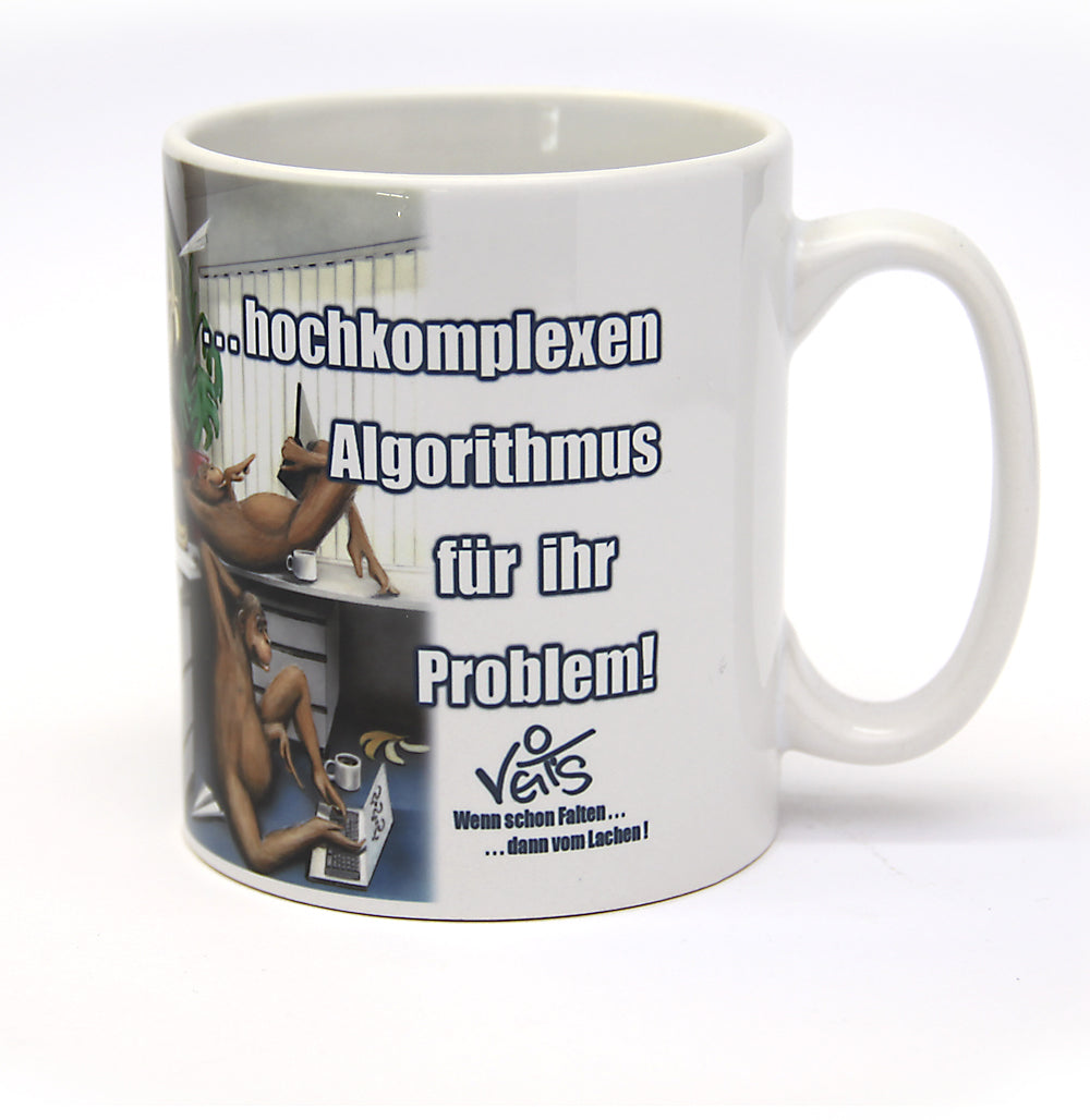 Tassen, Kaffeebecher, Veit`S Gute Laune Tasse "Büro Computer Algorithmus"