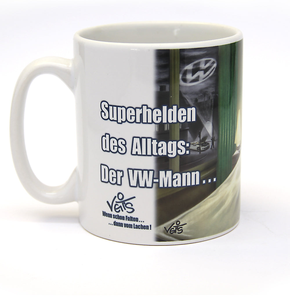 Tassen, Kaffeebecher, Veit`S Gute Laune Tasse VW-Mann