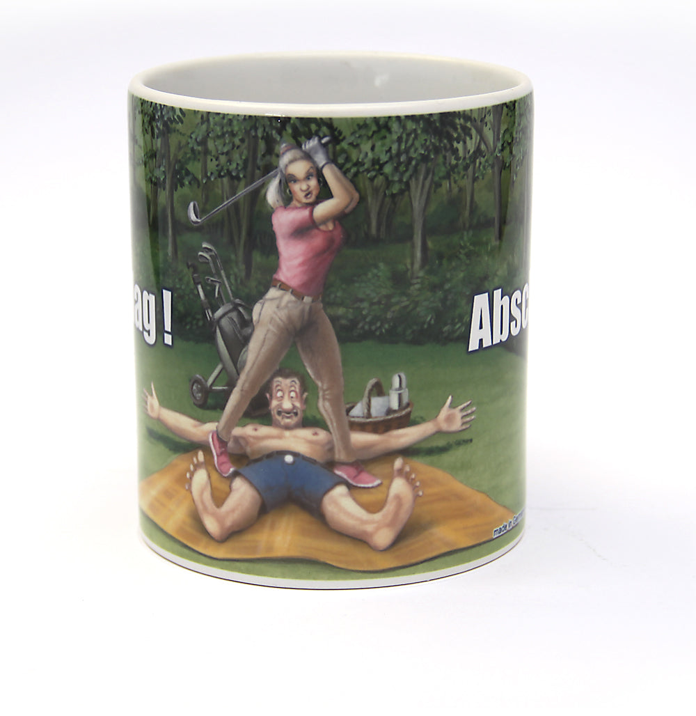 Tassen, Kaffeebecher, Veit`S Gute Laune Tasse Golf "Abschlag"