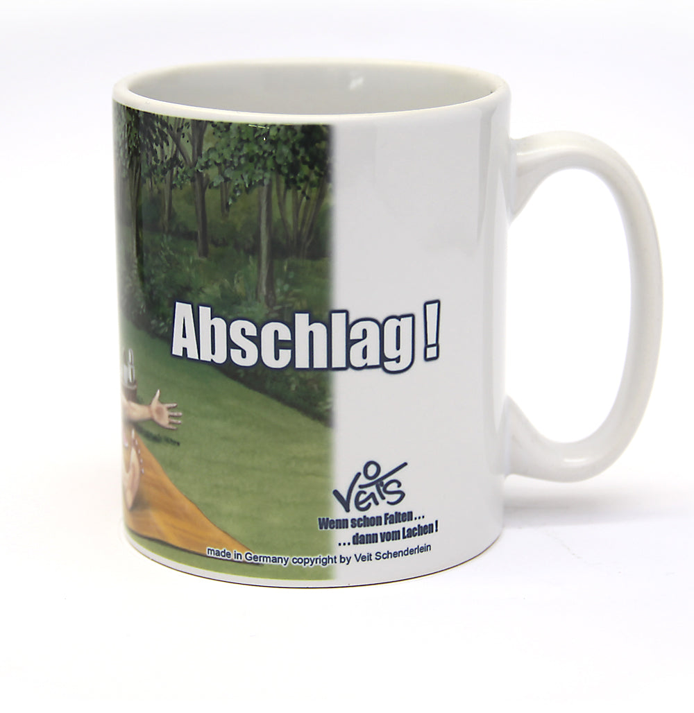 Tassen, Kaffeebecher, Veit`S Gute Laune Tasse Golf "Abschlag"