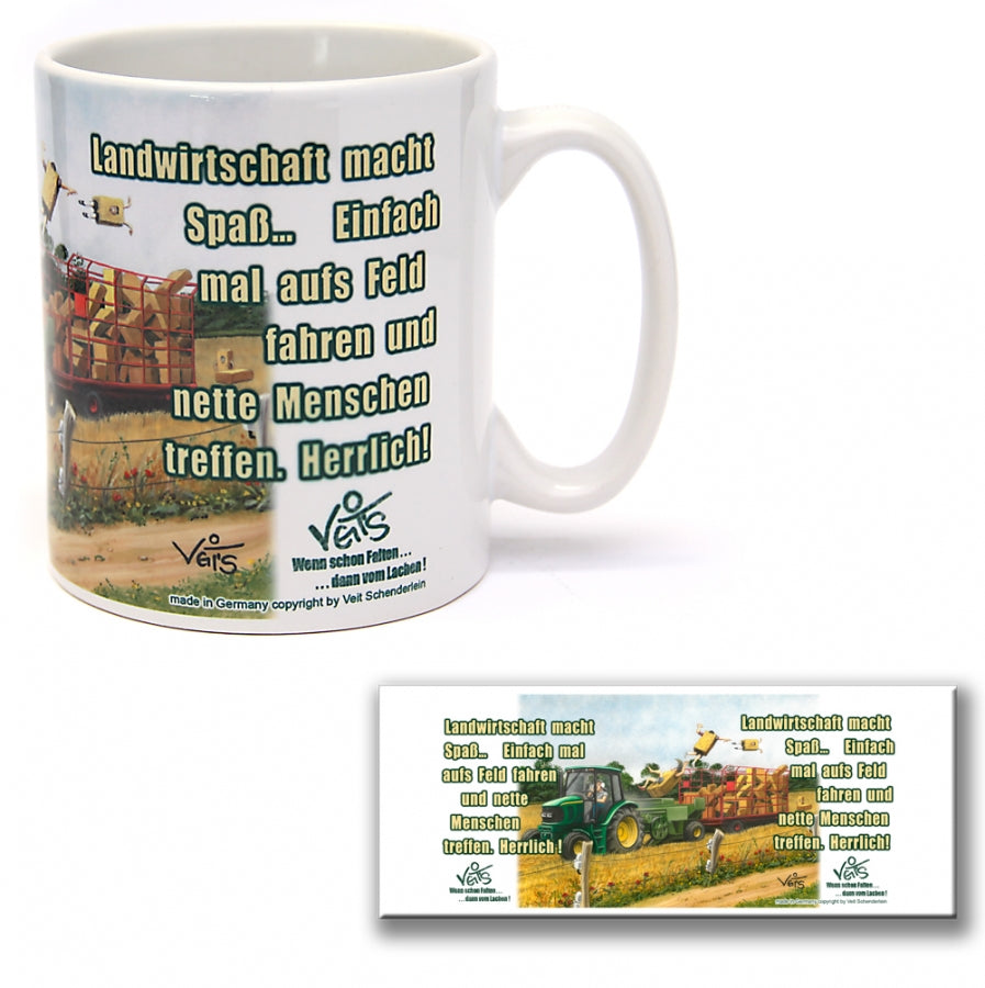 Tassen, Kaffeebecher, Veit`S Gute Laune Tasse Landwirt