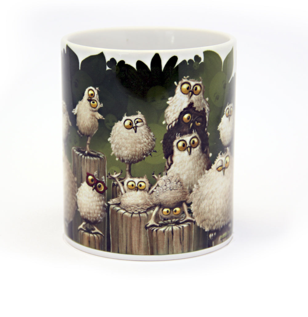 Tassen, Kaffeebecher, Veit`S Gute Laune Tasse "Veit`S Huhu`s", Eulen
