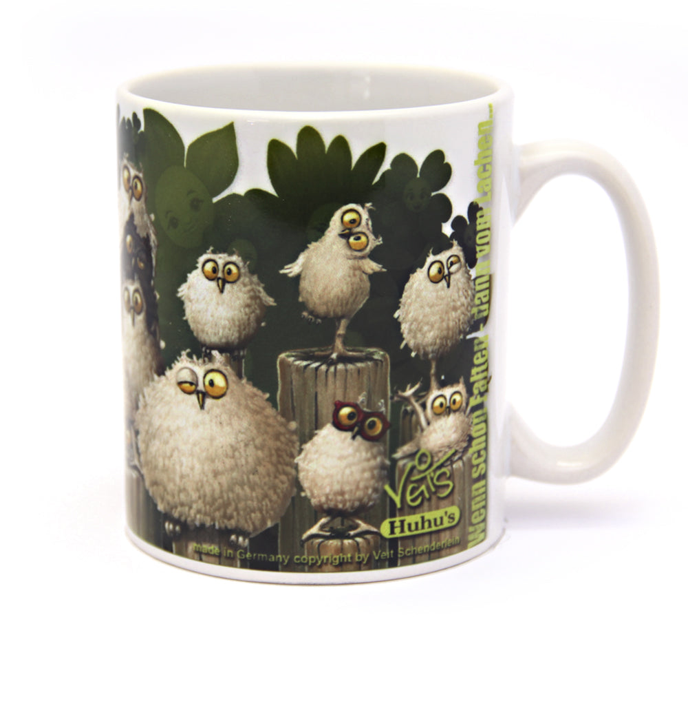 Tassen, Kaffeebecher, Veit`S Gute Laune Tasse "Veit`S Huhu`s", Eulen