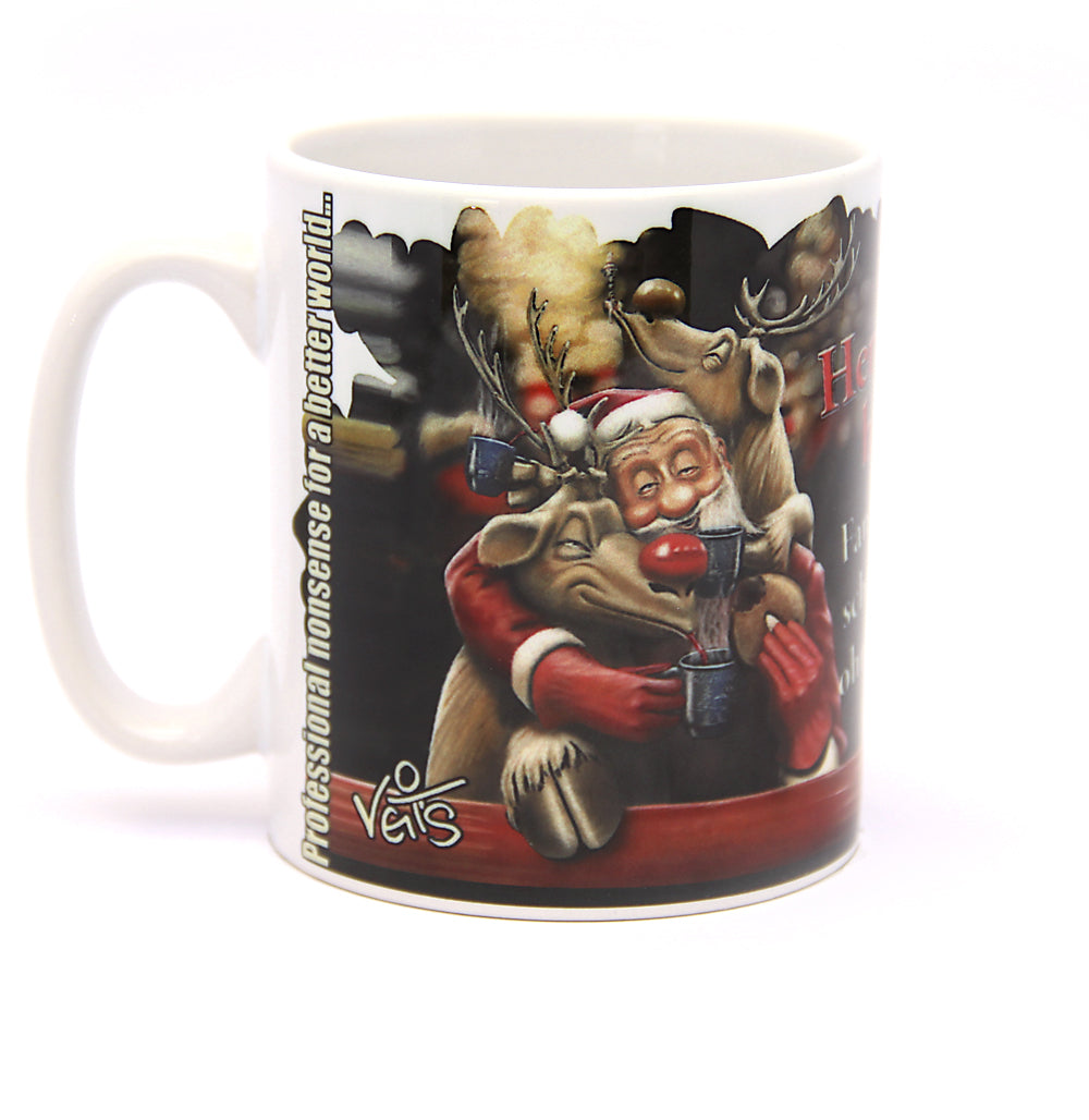 Tassen, Kaffeebecher, Glühweinbecher, Veit`S Gute Laune Tasse Weihnachten Glühwein "Herrlich hier - fangt doch schon mal ohne uns an."..