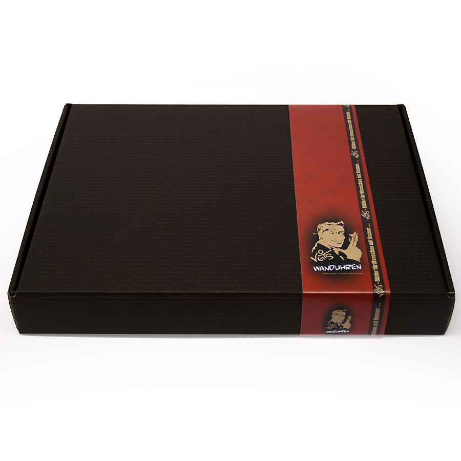 Veit`S Gute Laune Wanduhr exklusiv, Lustige Uhr, Küchenuhr,Romantisch, Sonnenuntergang, BILDTEXT: "Schöne Aussicht!"